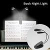 Mini Led Book Night Light Table Lamp Eye Protection Adjustable Clip-on Desk Lamp Battery Powered Flexible Study Bedroom Reading