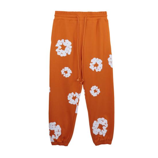 Женские спортивные штаны с эластичной талией, регулируемые на шнурке, женские спортивные брюки с цветочным принтом, спортивные повседневные брюки