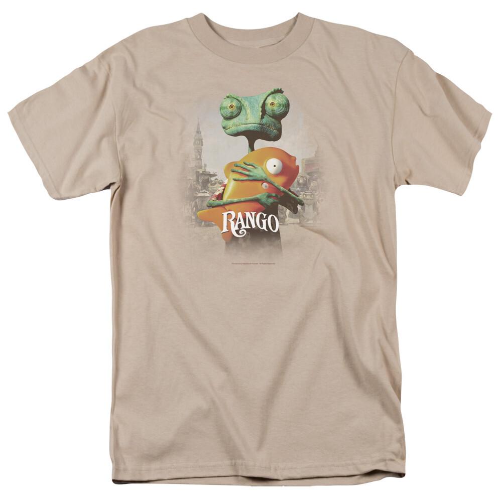 26 Rango Poster Art T Shirt Mens Licensed Movie Mr Timms Sand Unisex T-Shirt