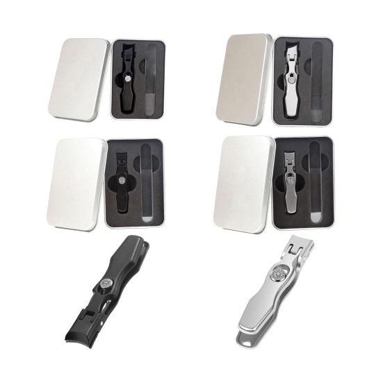 Кусачки для ногтей со стеклянной пилочкой, сверхострые, прочные, для пожилых людей, немецкие кусачки для ногтей из нержавеющей стали для толстых ногтей