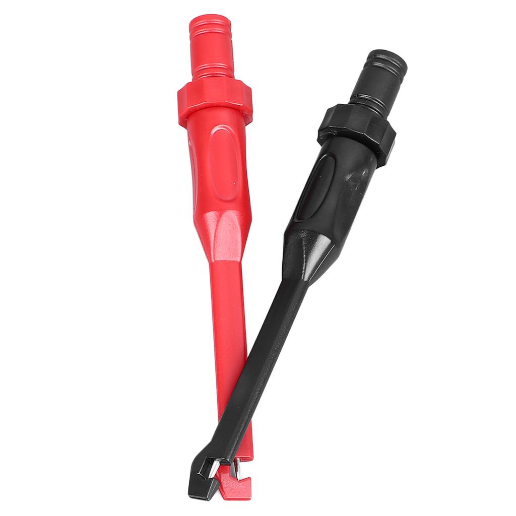 2 шт. Тестовый крючок-зажим с разъемом типа «банан» 4 мм, аксессуары для мультиметра черного и красного цвета для тестирования измерений