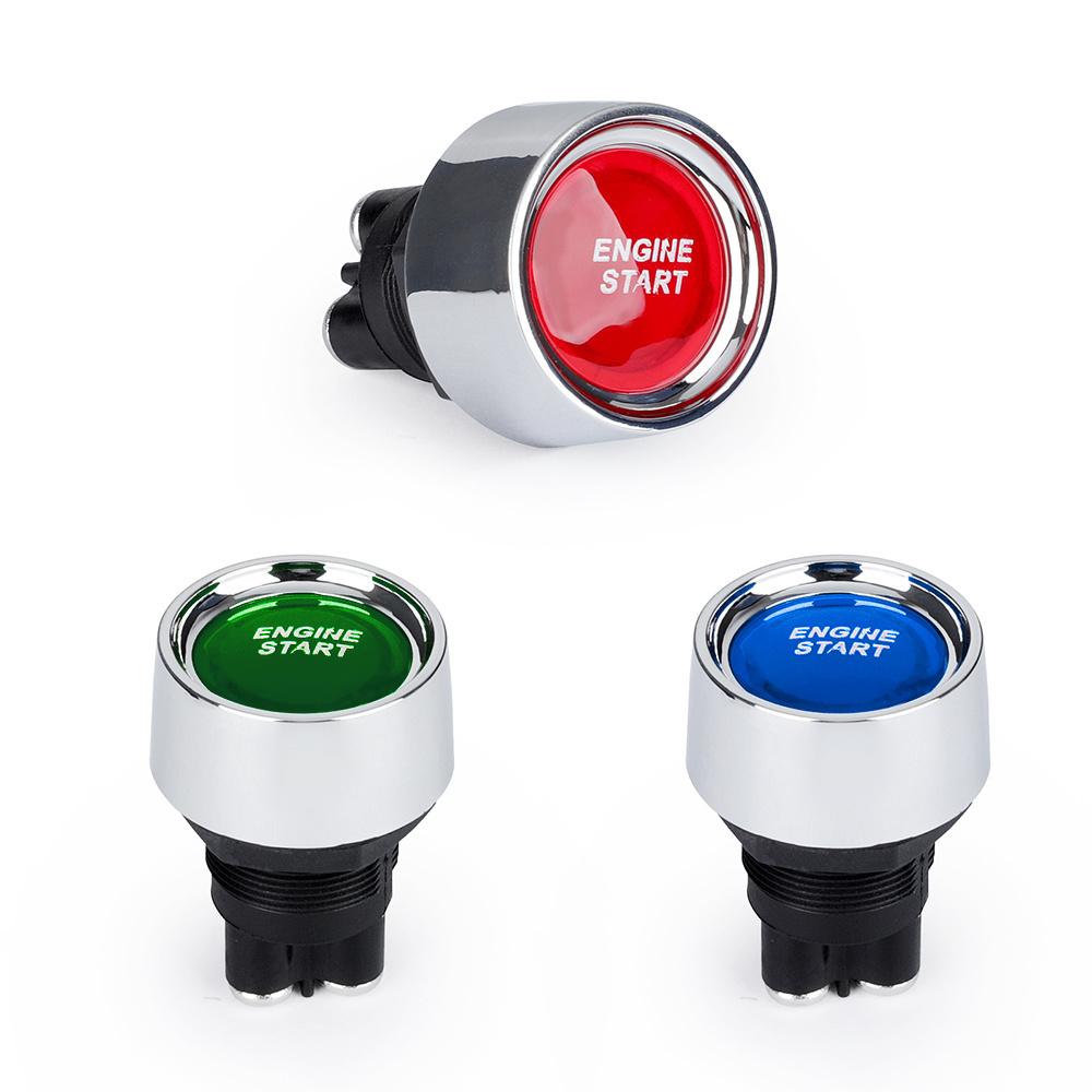 Car Engine Start 50A Push Button Keyless Switch DC 12V/24V Racing Small Start Button Ignition Starter On Off Switches Switches4