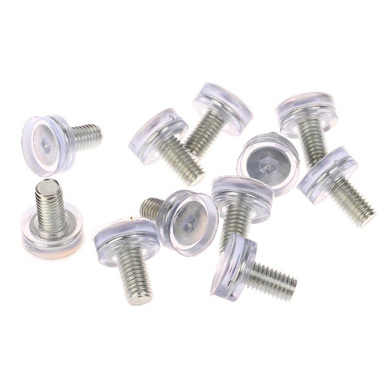 10 шт. прозрачная железная пластиковая мебель стол стул ножки регулируемые выравнивающие скользящие накладки M6 M8 винты в противоскользящих накладках для ног