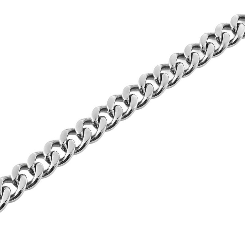 DANIEL WELLINGTON Серия кубинских цепей Ellipse, овальный дизайн, ожерелье из нержавеющей стали 316L, одинаковый стиль для мужчин и женщин, серебристый DW00401669
