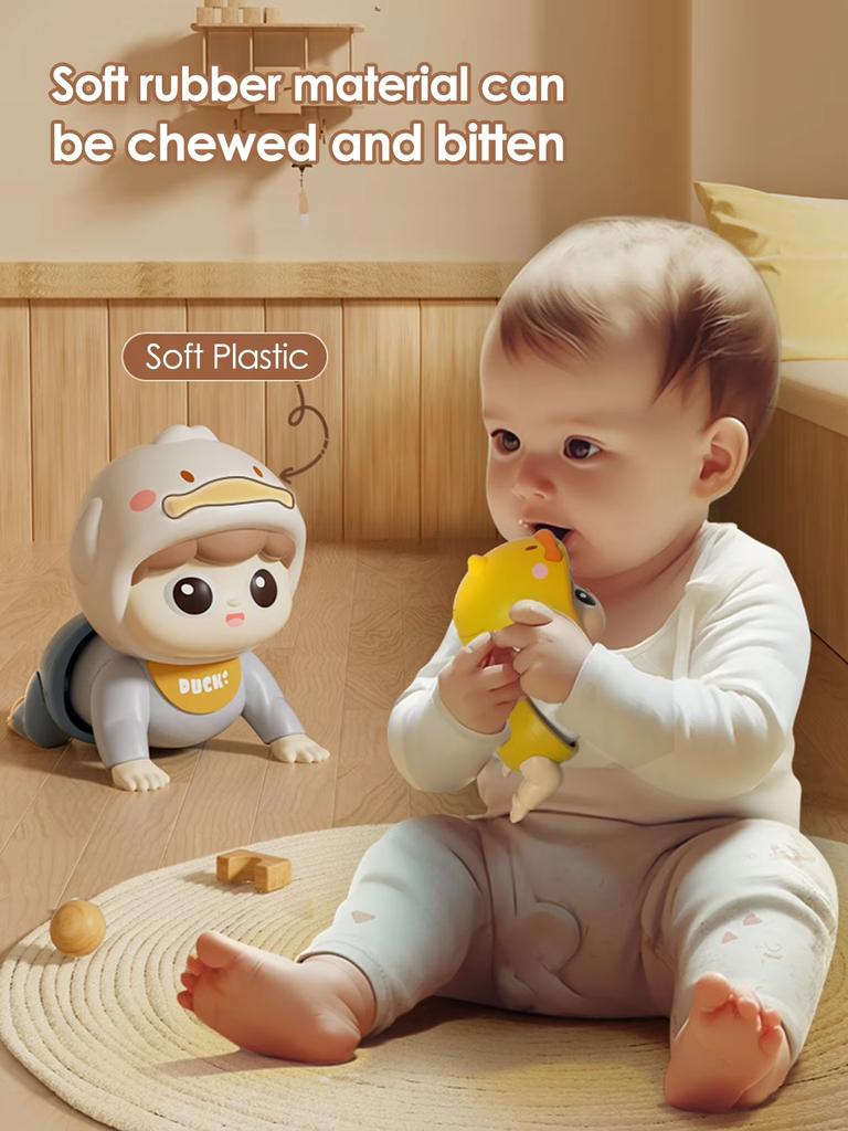 Baby Electric Crawling Doll Doll Can Sing, Walk, Writhe Buttocks, Electric Crawling Baby Learns To Crawl Educational Toys