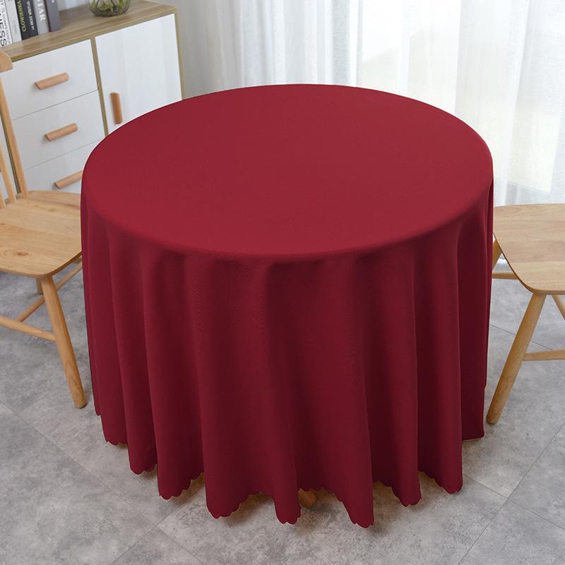 Round Tablecloth Waterproof Spillproof Anti-Wrinkle Burlap Table Cloth,Washable Decorative Farmhouse Table Cover for Dining, Fall Parties, Banquet