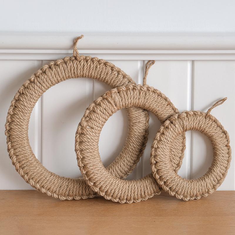 Подставки из плетеного джута Подставка под горячее Подставка под горячее Подставки под тарелки Коврик для стола Изоляционная подкладка Коврики для мисок Украшения Аксессуары для кухонного стола