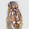 Fashion Shawl Scarves For Women Floral Print Silk Satin Hijab Scarf Female Wraps 90*90cm Square Shawls Bandana Scarfs For Ladies