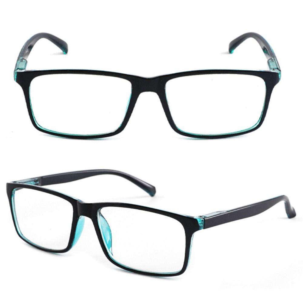 Black Blue Reading Glasses PC Anti Eyestrain Reading Glasses Portable Frame Glasses  Men and Women