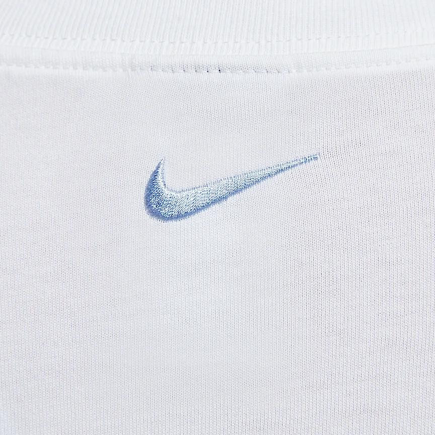 Nike Спортивная одежда Легкая Мягкая Свободная Повседневная Футболка с коротким рукавом Женские топы Белый IF0607100