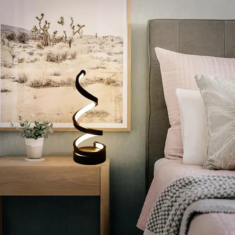 2025 Электронная коммерция: Современные спиральные настольные лампы, регулируемые светодиодные настольные лампы, USB настольные лампы