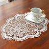 Lace Table Runner Luxury White Wedding Place Tables Runner Home Table Embroidery Hollow Romance TableCover Table Mat Decoration