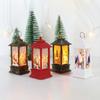 Portable Christmas Retro Lantern Light Santa Claus Christmas Decorations Night Light Bedroom