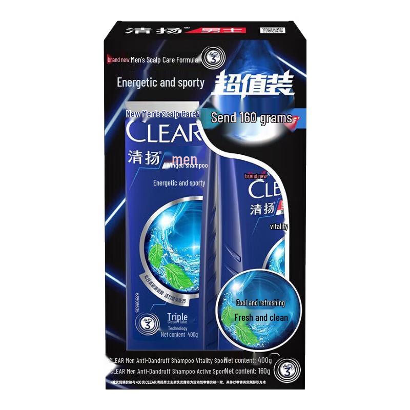 Clear Men Anti-Dandruff Active Sport Menthol Shampoo