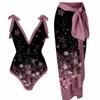 2023 Cross-Border One-Piece Swimsuit & Long Dress Bikini Set for Beach or Hot Springs