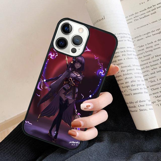 Raiden Shogun Genshin Impact Phone Case Cover For iPhone 17 Air 16 15 14 plus 12 13 pro max coque Shell Fundas