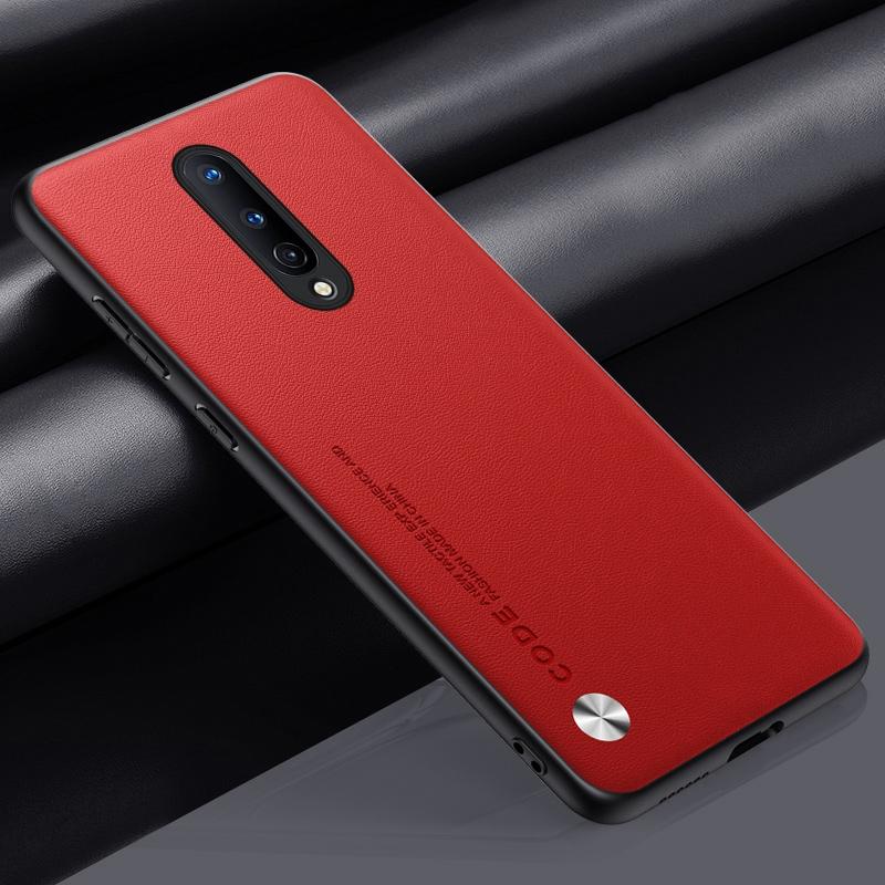 Luxury PU Leather Case For OnePlus 8 Back Cover Matte Silicone Shockproof Protection Phone Case For One Plus 8 OnePlus8 5G Coque