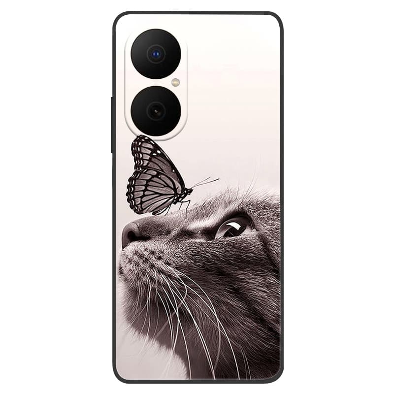Чехол-бампер для Huawei Nova Y73, задняя крышка из ТПУ для Huawei Enjoy 80 NovaY73, мягкий силиконовый противоударный чехол-бампер, черный
