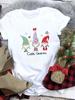 Cartoon Penguin Animals Fashion Christmas T Shirt Women Short-Sleeved Print Tee Shirt Female Trend Clothes Cute Women Casual Tee