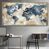 Холст Постер Винтажное Искусство Карта Мира Постер Декор Настенное Искусство Постеры Спальня Гостиная Коридор Настенное Украшение Идеальный Подарок