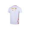 Футболка Li Ning Badminton Series с буквенным логотипом, спортивная, быстросохнущая, дышащая, с коротким рукавом, мужская, белая AAYT015-1