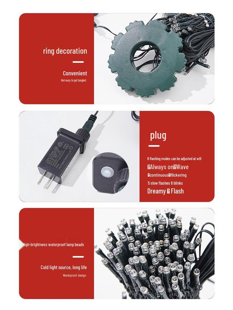 Светодиодный круглый наконечник для елки: Низковольтные гирлянды-водопады для рождественской елки