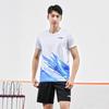 Li Ning Badminton Series Logo Легкие удобные шорты с коротким рукавом Повседневный спортивный комплект Унисекс комплекты AATU057-2