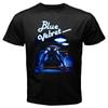 Синяя бархатная черная футболка с логотипом Movie унисекс