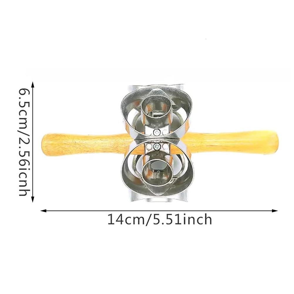 Форма для пончиков из нержавеющей стали Вращающийся металлический деревянный ролик для быстрого приготовления теста Инструмент для приготовления Домашние пекарни Аксессуары для выпечки