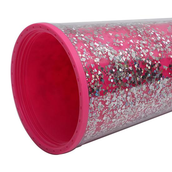 Iced Coffee Cup with Straw Water-filling Nice-looking Practical Juice Water Coffee Mug Bottle Office Supplies