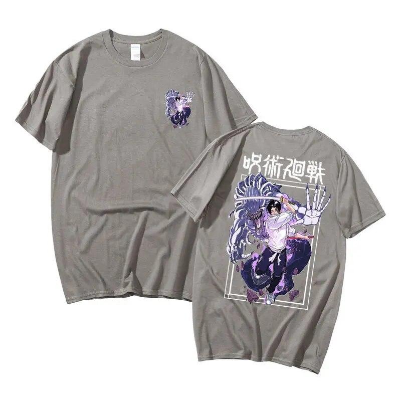 Anime Jujutsu Kaisen Yuta Okkotsu Graphic T-shirts Male Vintage Tshirt Short Sleeve Unisex Women Unisexga Cartoon Oversized T Shirt