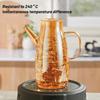Kitchen And Home Cooking Oil Bottle Large Capacity Amber Oil Bottle Set Thickened Food Grade Leakproof Seasoning Bottle