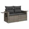 VidaXL Salon de Jardin avec Coussins 5 pcs, Canapés de Terrasse, Ensemble de Meubles de Patio, Mobilier d'Extérieur, Gris 3220129