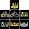 Charles Coronation Ceremony Hairpin King'S Crown Circular Tiaras Princess Crown Nine Diamond Crown