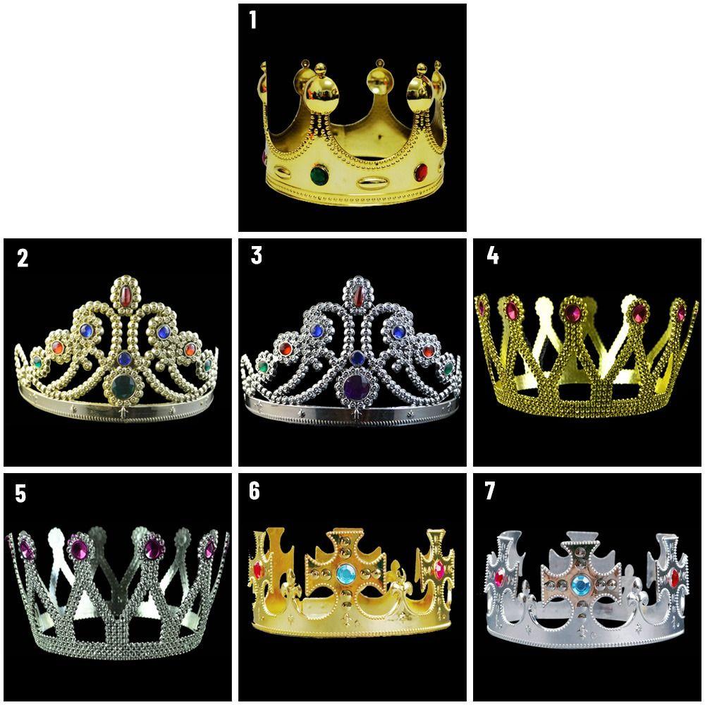 Charles Coronation Ceremony Hairpin King'S Crown Circular Tiaras Princess Crown Nine Diamond Crown