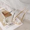 1Pc Fashion Elegant U Shaped Hair Fork Women Girls Ancient Classic Fairy Pearl Hair Pin Bridal Temperament Hair Ornaments
