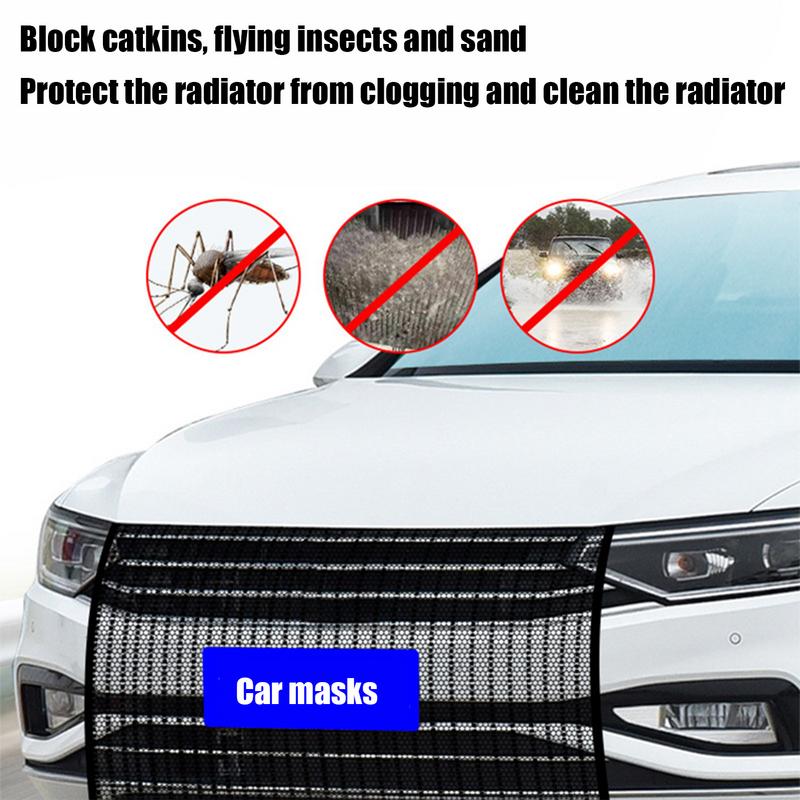 Сетка для защиты решетки автомобиля, складная сетка для капота, бампера двигателя, сетка для передней части автомобиля, предотвращает повреждение капота двигателя камнями, листьями, устойчивая сетка