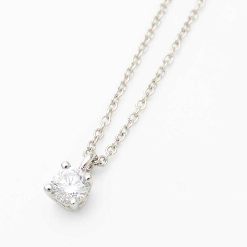 Used TIFFANY&Co. Necklace Solitaire Pt950Platinum/diamond 2.4g Platinum 1PD