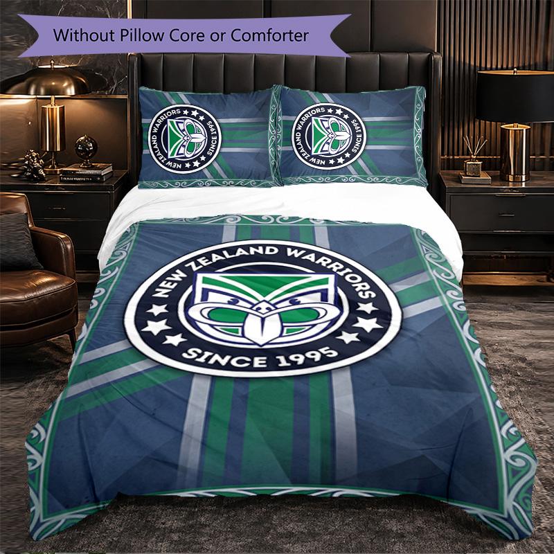 Wigan Warriors Pattern Microfiber 3Pcs Bedding Set Decor Duvet Cover Set For Bedroom Home Use