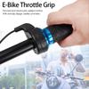 Long Cable Electric Bicycle Handlebar E-Bike Throttle Grip Scooter Handle Blue Twist Accelerator
