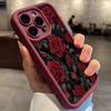 Чехол для iPhone 17/17ProMax/16/15/14Pro/13/12 с красной розой