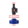 Адаптер для слива IBC S60 1/2"3/4" внутренняя резьба Адаптер для бака 16 мм Быстросъемное соединение для шланга Адаптер-кран Адаптер для садового шланга