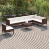 Day and Night - Day and Night Garden Furniture Set 9 Pieces and Brown Synthetic Rattan Cushions