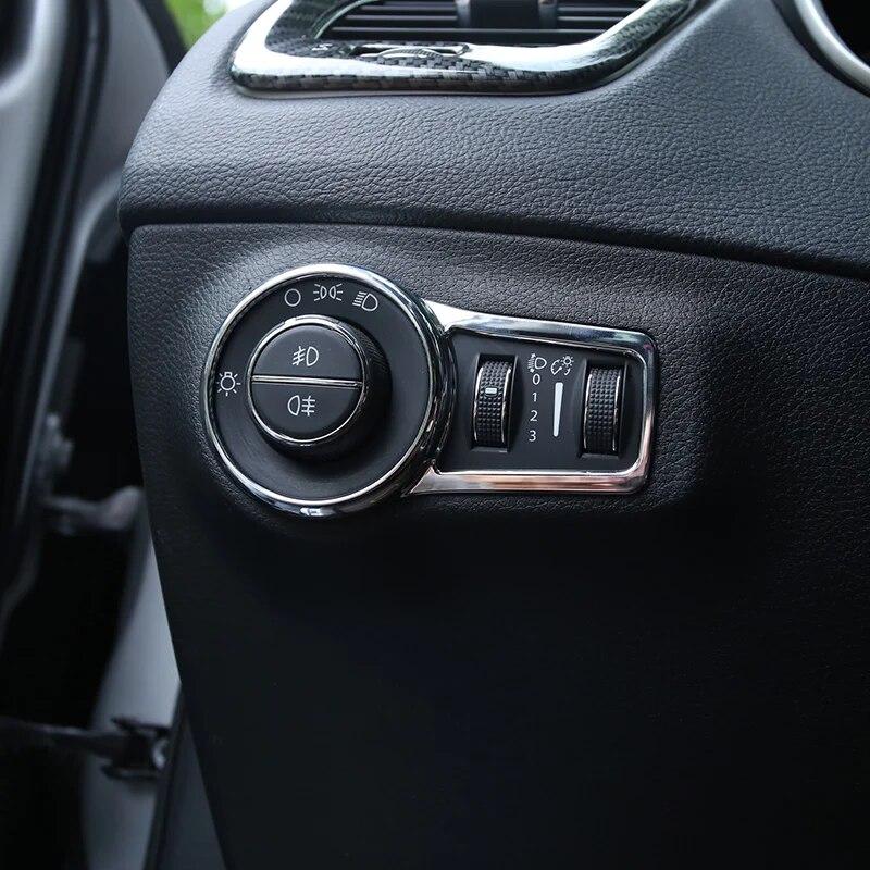 My Good автомобильная фара, кнопка переключения, декоративная накладка, рамка, кольцо, наклейка для Jeep Compass 2017 2018, аксессуары для интерьера