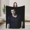 Damon Salvatore Flannel Blanket  Soft Durable Bedding Throws for Couch Bed Airplane Travel Novelty Bedspread Sofa Bed Cover