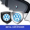 1Pcs 3D Metal Auto Door Shield Emblem Car Body Badge Sticker Styling For VW Golf Jetta Passat GTI R32 Bora 6N0 601 171 OEM