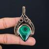 Malachite Gemstone Handmade Pure Copper Wire Wrapped Pendant Jewelry For Memorial Day