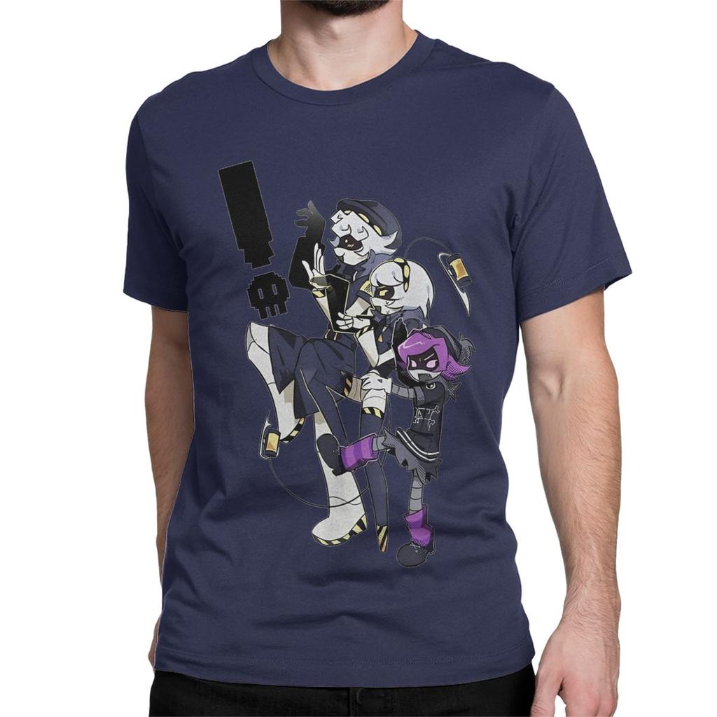 Anime T Shirts Men Women Pure Cotton Casual T-Shirt Round Neck N and Uzi Doorman Tees Short Sleeve Clothes Summer