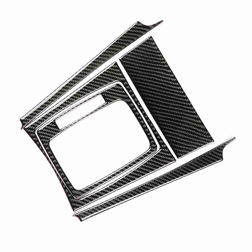 Car Gear Shift Carbon Fiber Panel Trim for Mercedes Benz W204 C Class 07 13 (Left Hand Drive)