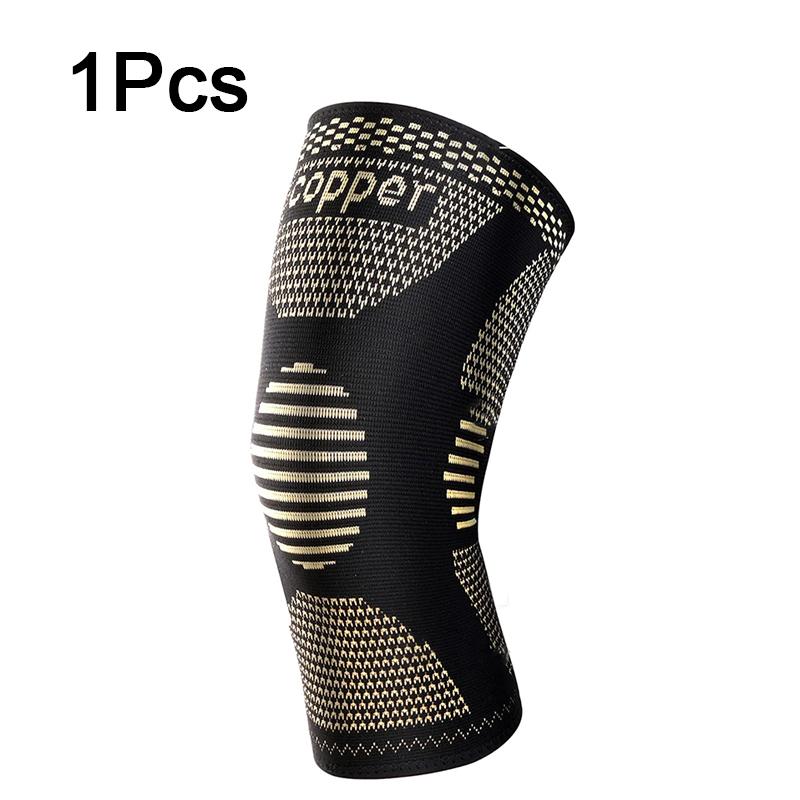 Медный наколенник от боли при артрите-Медный наколенник от боли в колене Компрессионный рукав для занятий спортом, тренировок, облегчения боли в колене